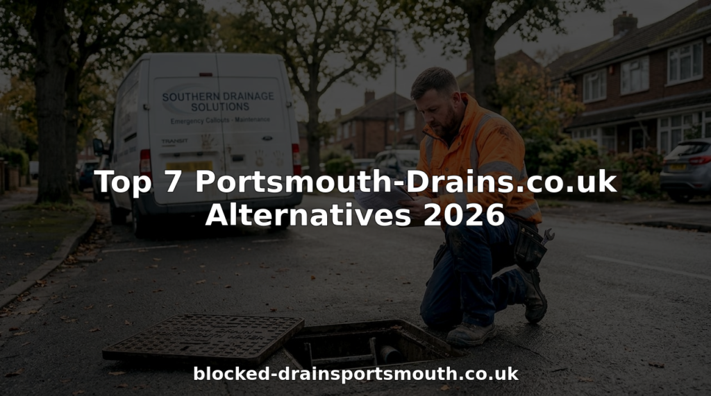 Drainage engineer working on Portsmouth residential street